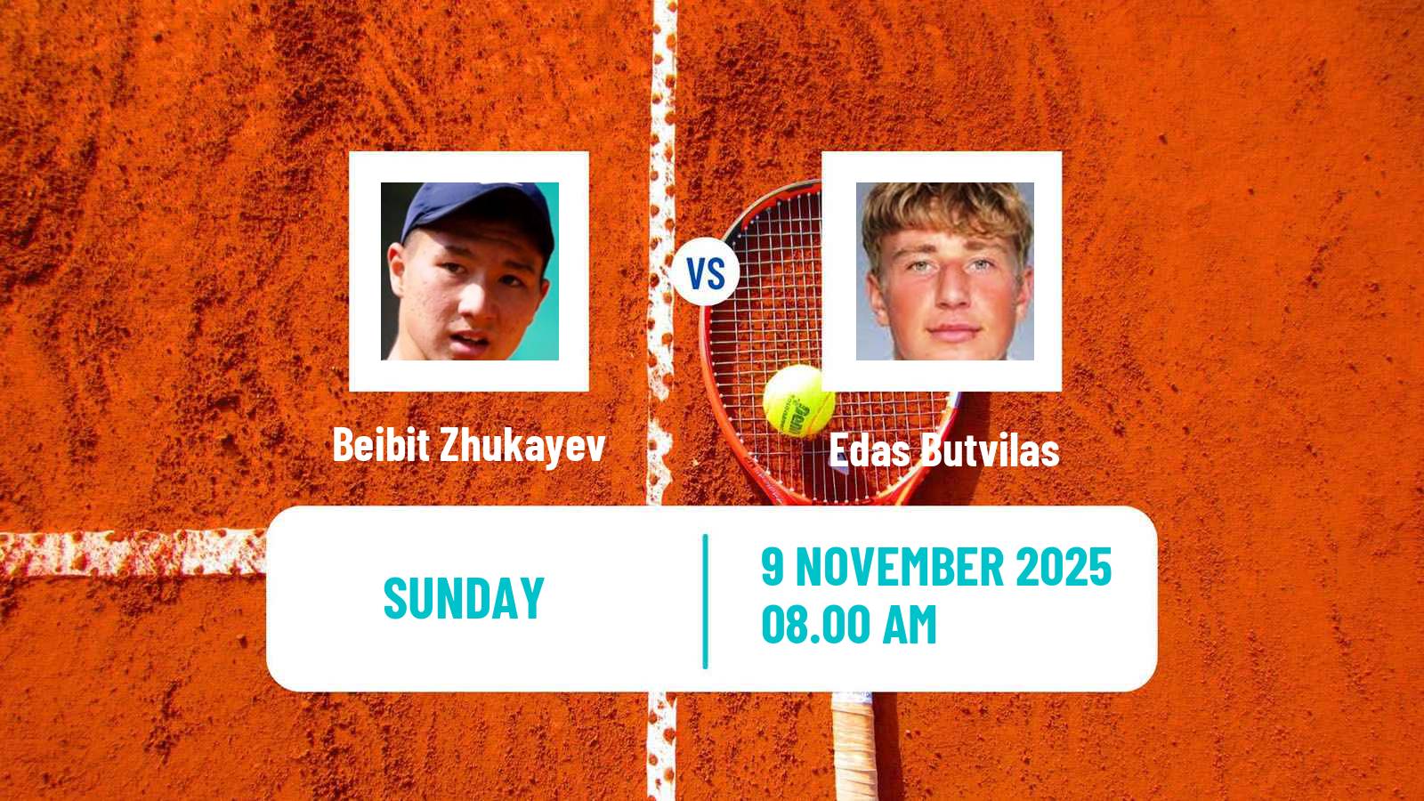 Tennis Lyon 2 Challenger Men Beibit Zhukayev - Edas Butvilas