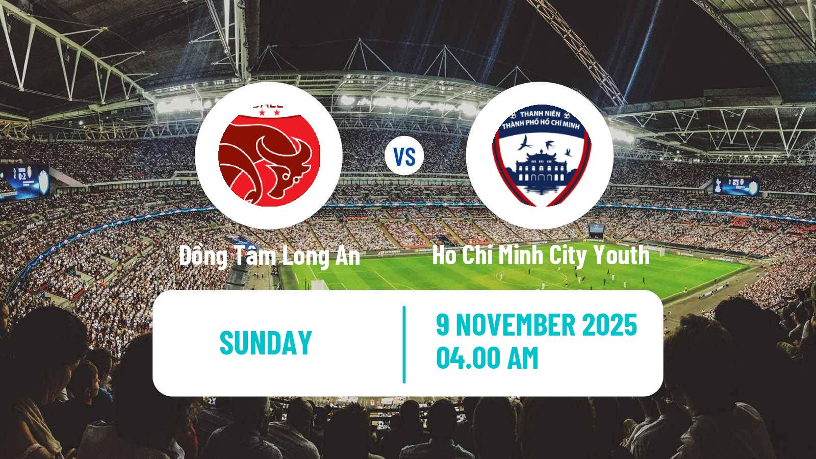 Football Vietnamese V League 2 Đồng Tâm Long An - Ho Chi Minh City Youth