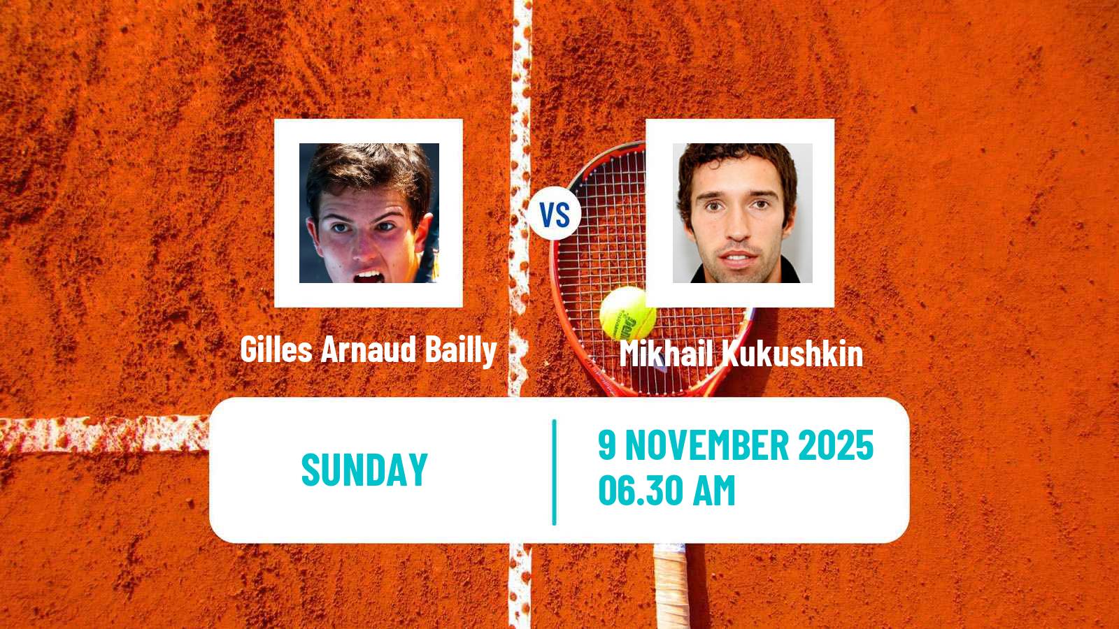 Tennis Lyon 2 Challenger Men Gilles Arnaud Bailly - Mikhail Kukushkin