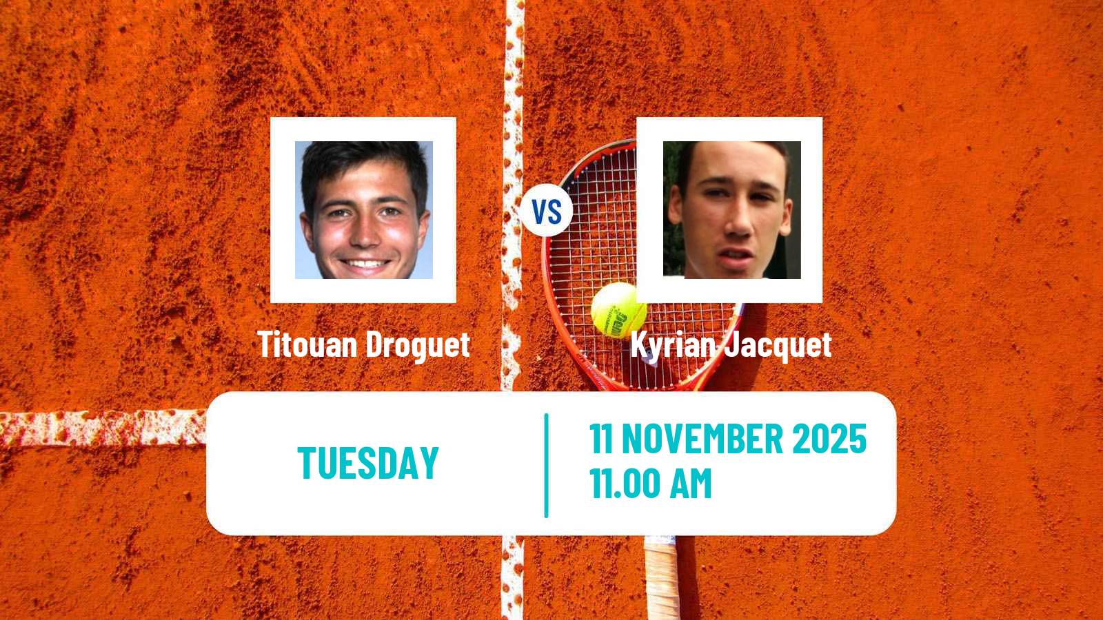 Tennis Lyon 2 Challenger Men Titouan Droguet - Kyrian Jacquet