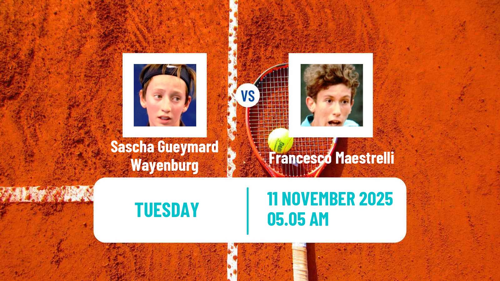 Tennis Lyon 2 Challenger Men Sascha Gueymard Wayenburg - Francesco Maestrelli