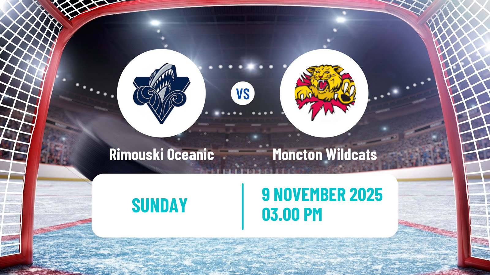 Hockey QMJHL Rimouski Oceanic - Moncton Wildcats