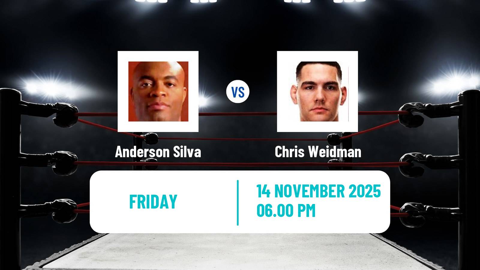Boxing Heavyweight Others Matches Men Anderson Silva - Chris Weidman