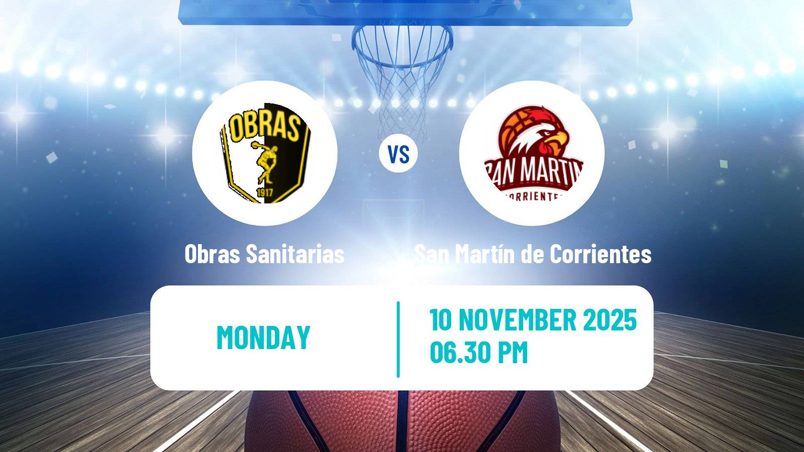 Basketball Argentinian LNB Obras Sanitarias - San Martín de Corrientes