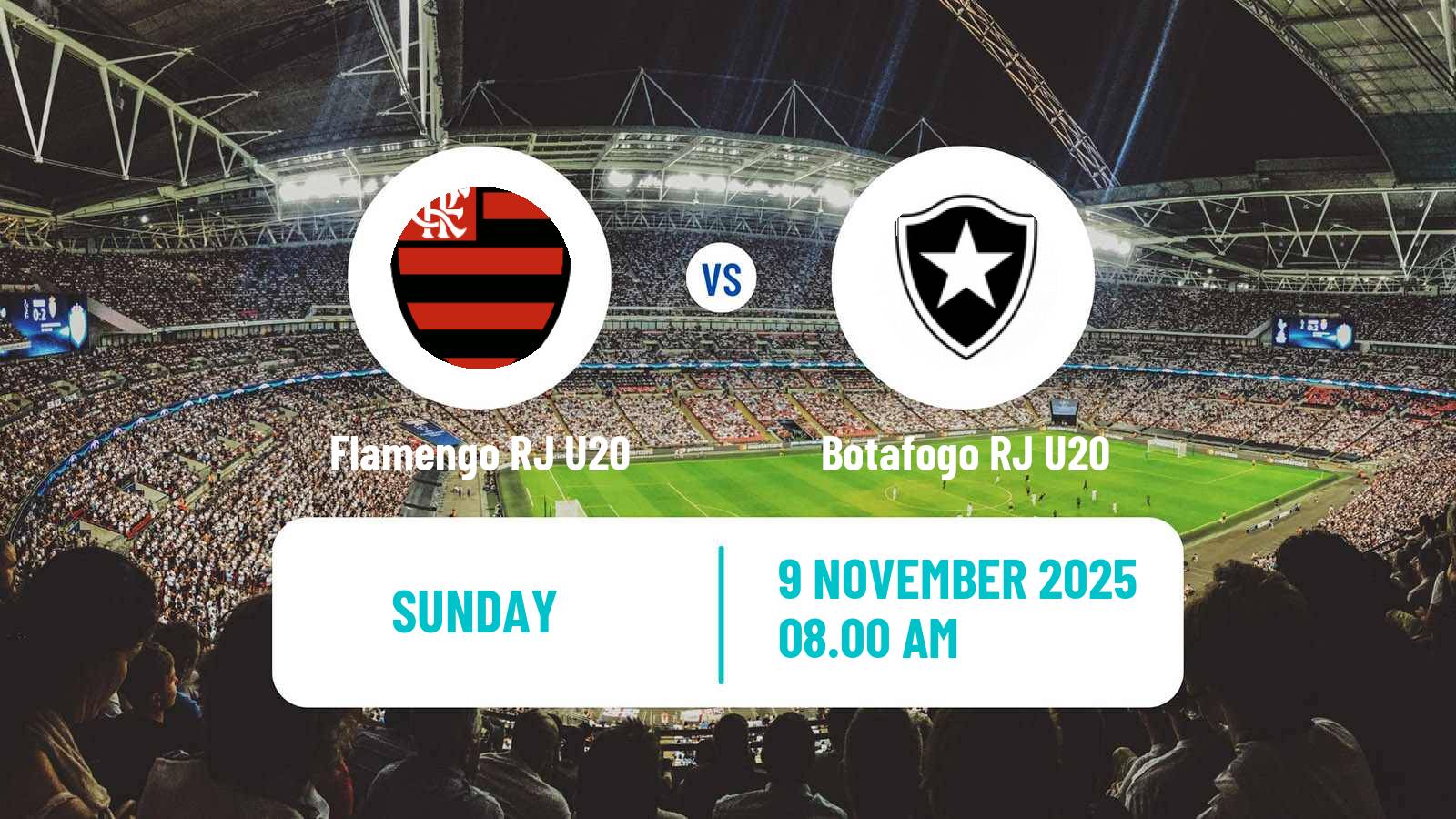 Football Brazilian Carioca U20 Flamengo RJ U20 - Botafogo RJ U20