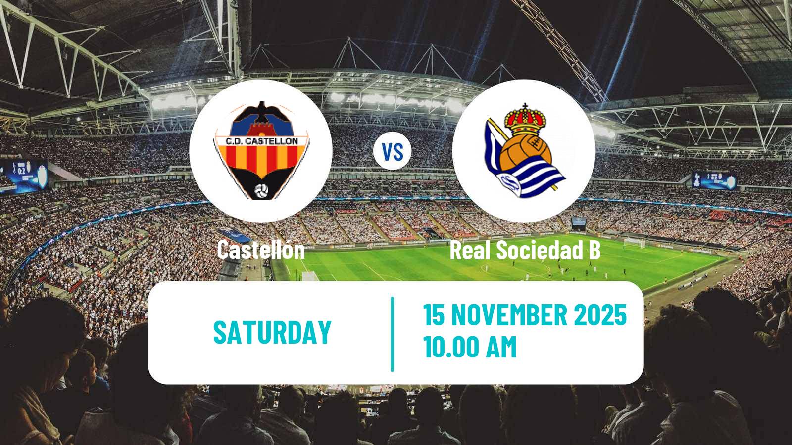 Football Spanish LaLiga2 Castellón - Real Sociedad B