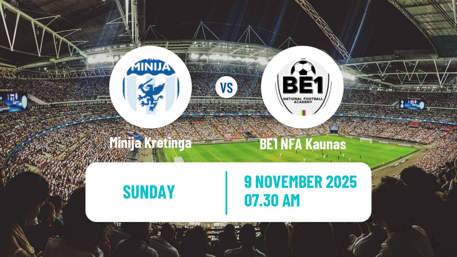 Football Lithuanian Division 2 Minija Kretinga - BE1 NFA Kaunas