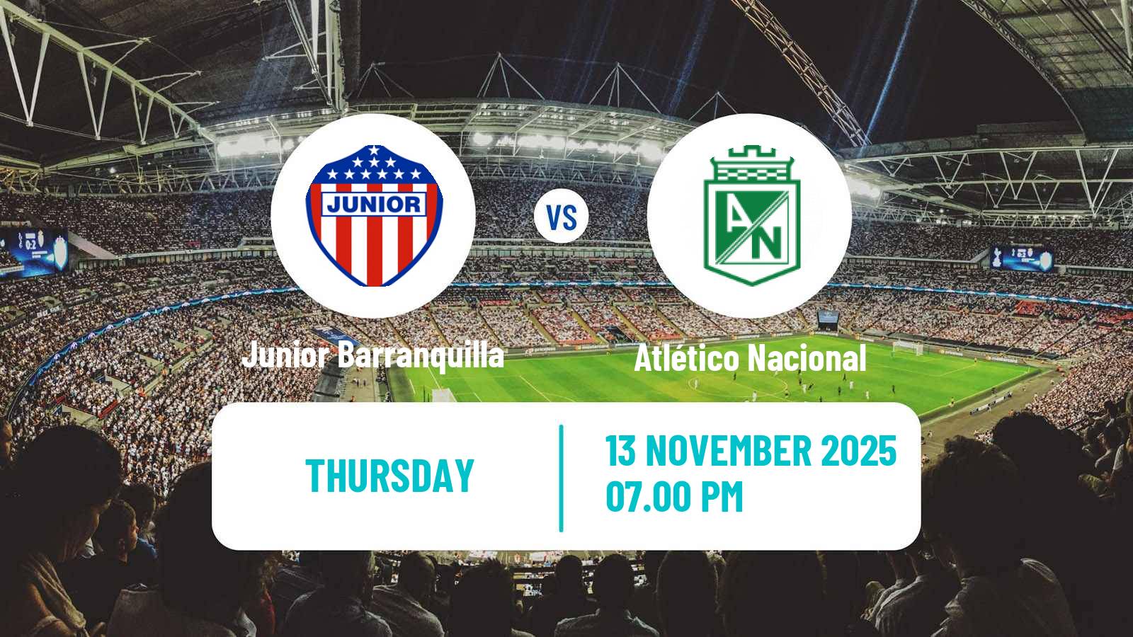 Football Colombian Primera A Junior Barranquilla - Atlético Nacional