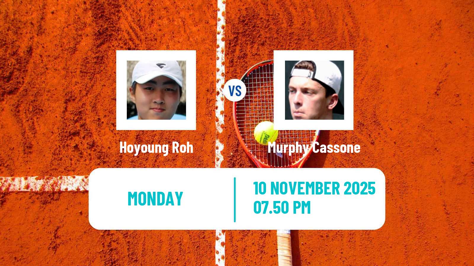Tennis Champaign Challenger Men Hoyoung Roh - Murphy Cassone