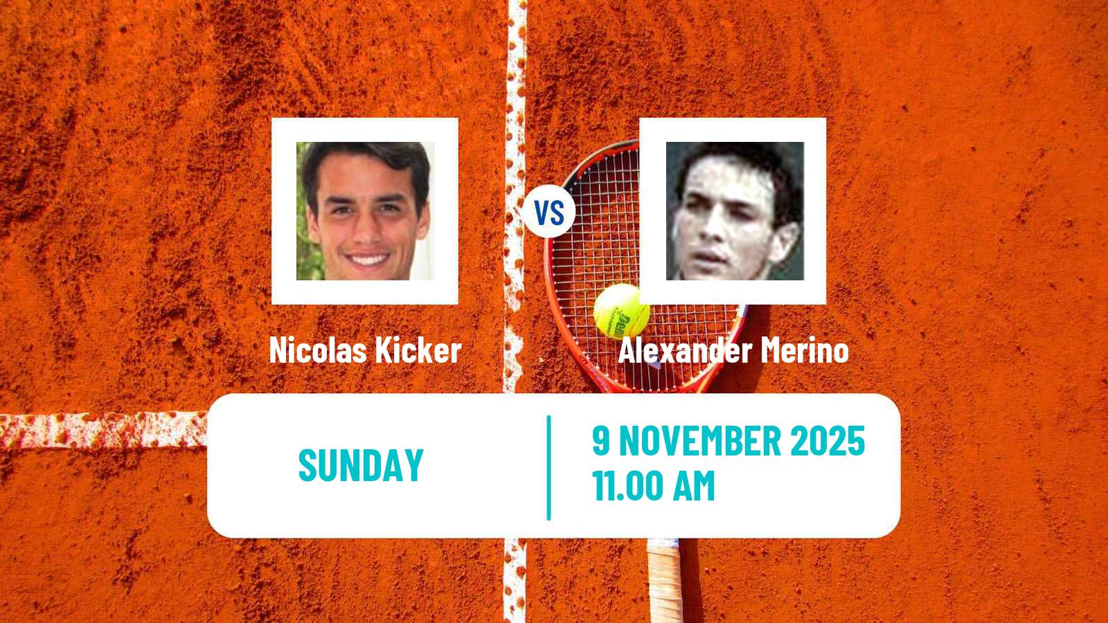 Tennis Montevideo Challenger Men Nicolas Kicker - Alexander Merino