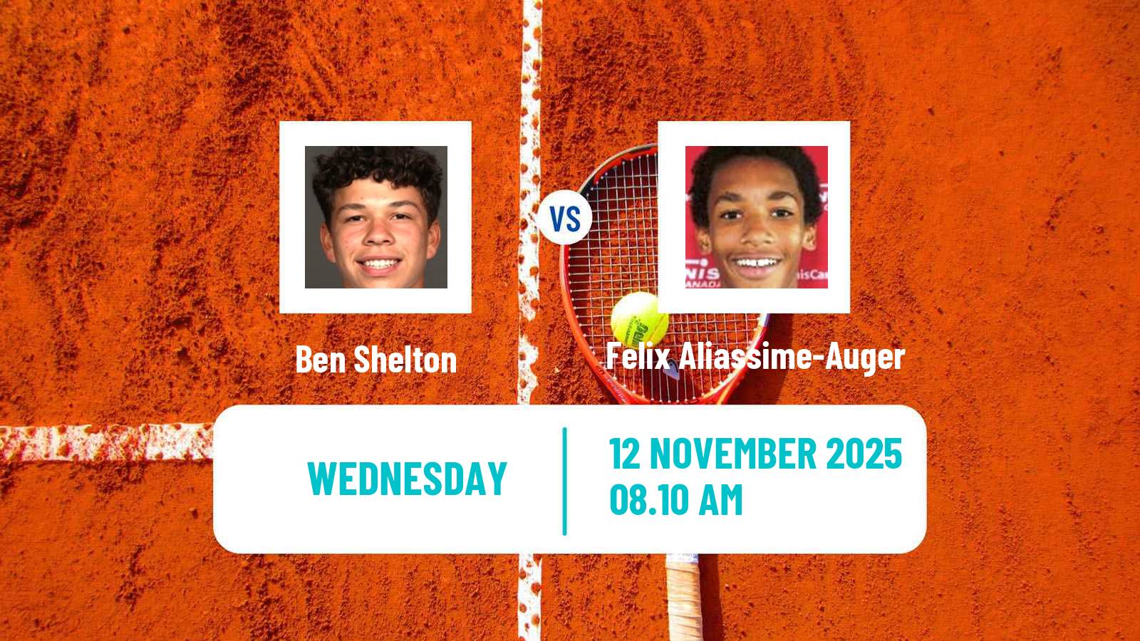 Tennis ATP World Tour Finals Ben Shelton - Felix Aliassime-Auger