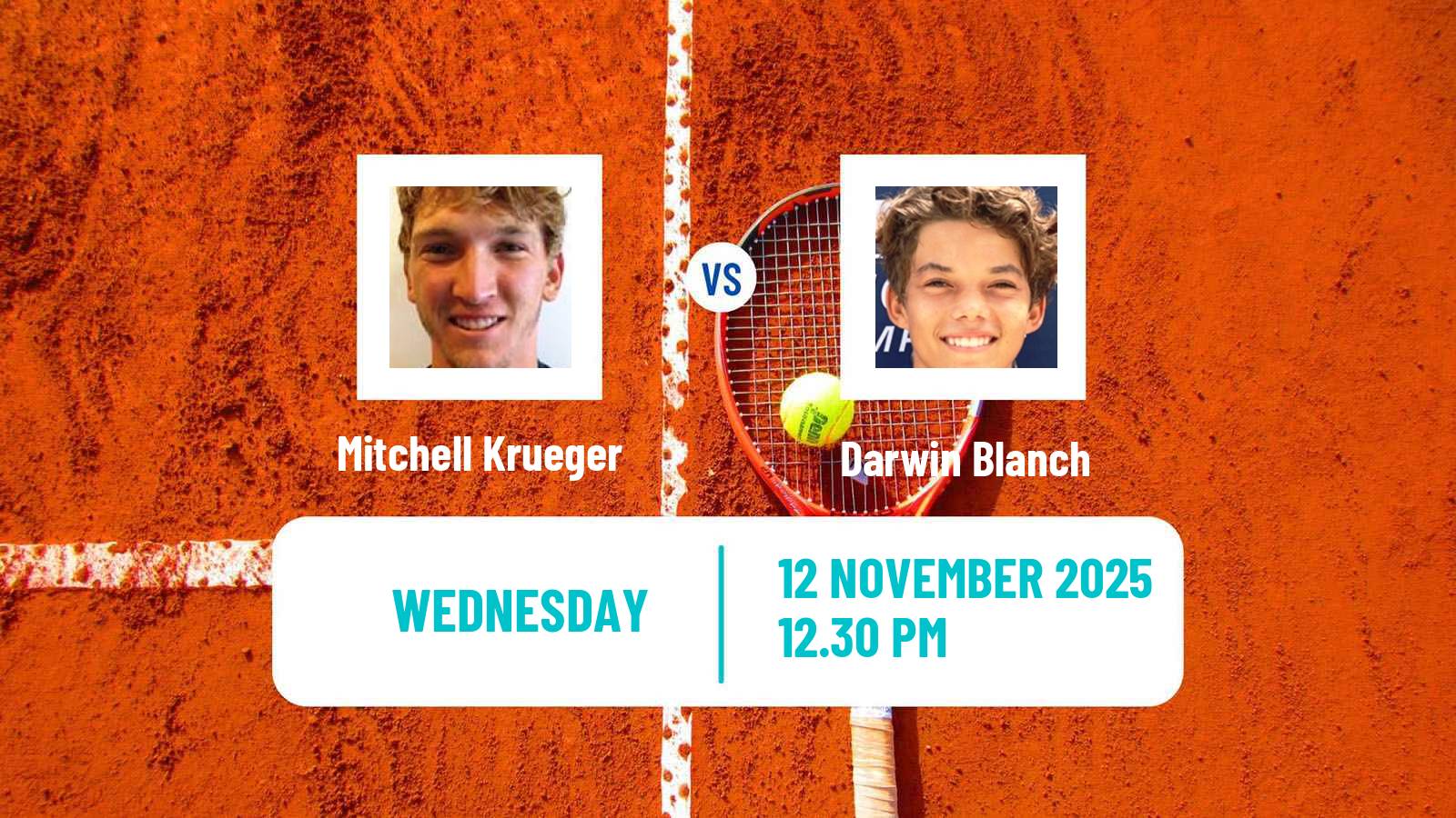 Tennis Champaign Challenger Men Mitchell Krueger - Darwin Blanch