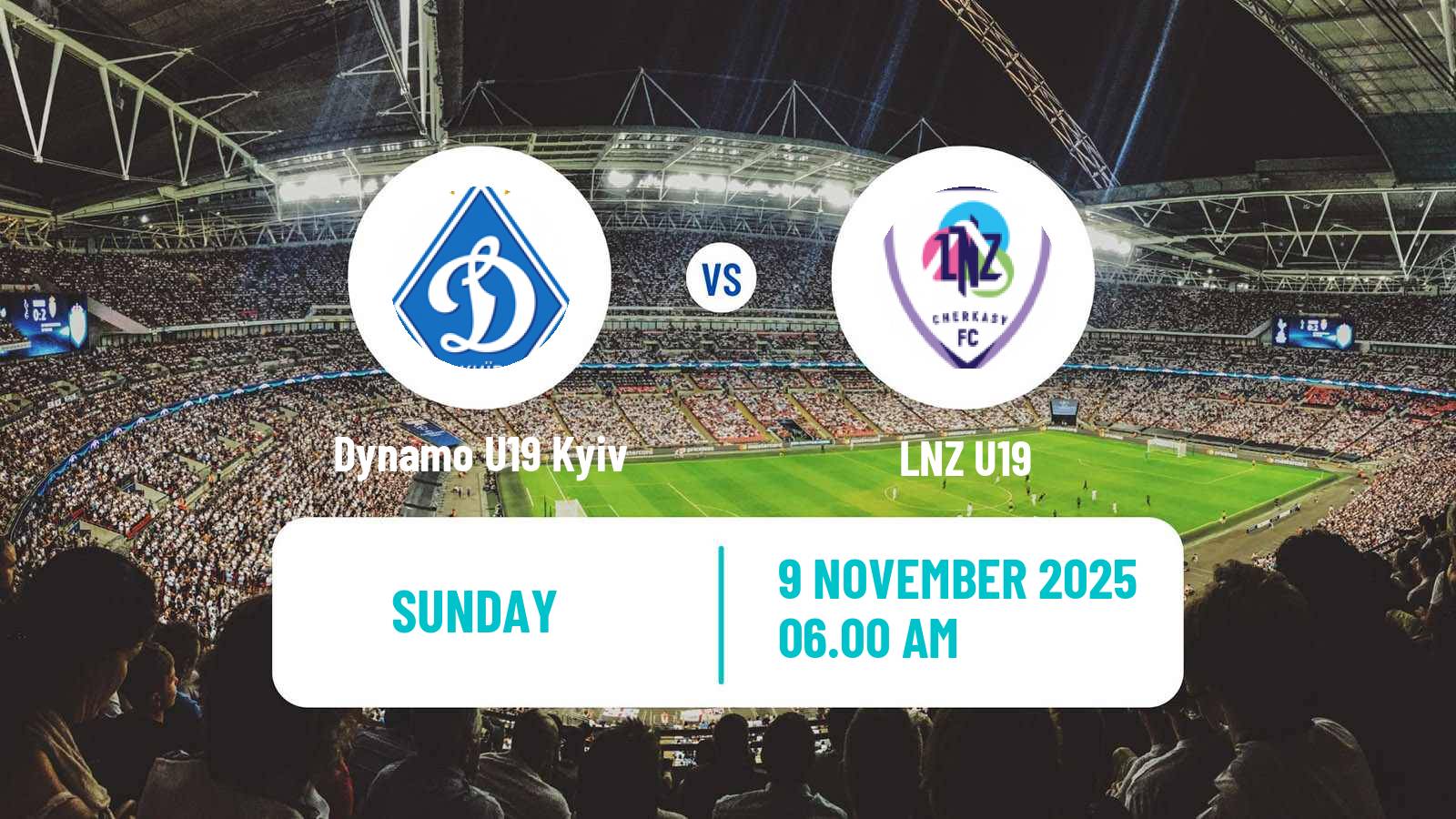 Football Ukrainian U19 League Dynamo U19 Kyiv - LNZ U19