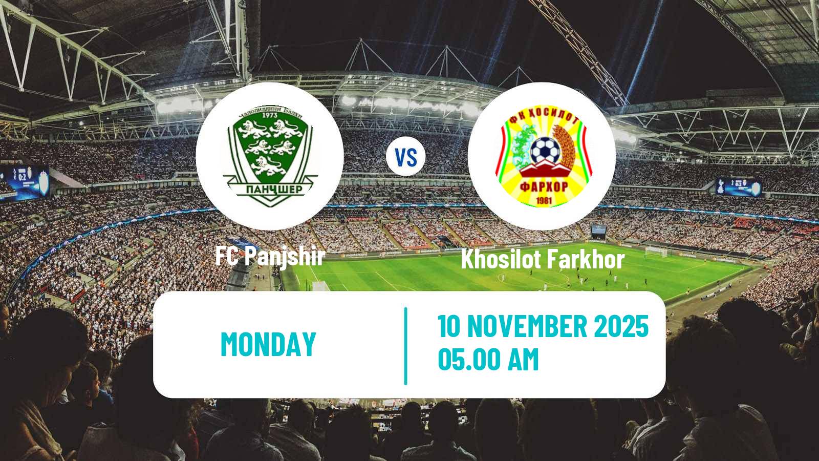 Football Tajik League Panjshir - Khosilot Farkhor