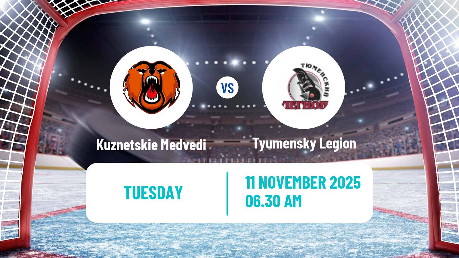 Hockey MHL Kuznetskie Medvedi - Tyumensky Legion