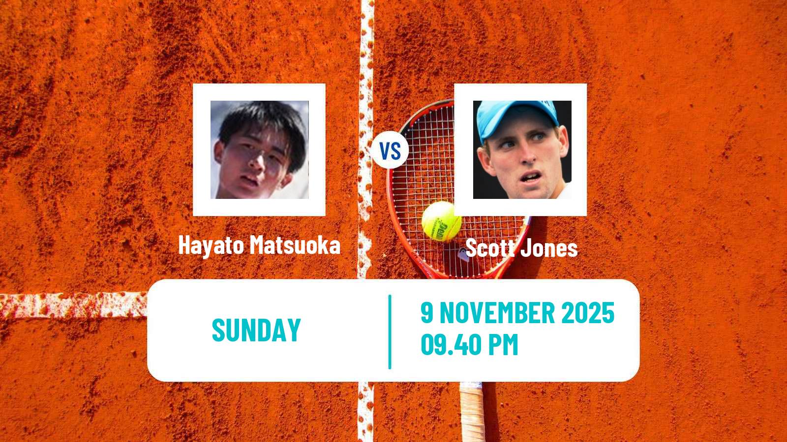 Tennis Brisbane 3 Challenger Men Hayato Matsuoka - Scott Jones