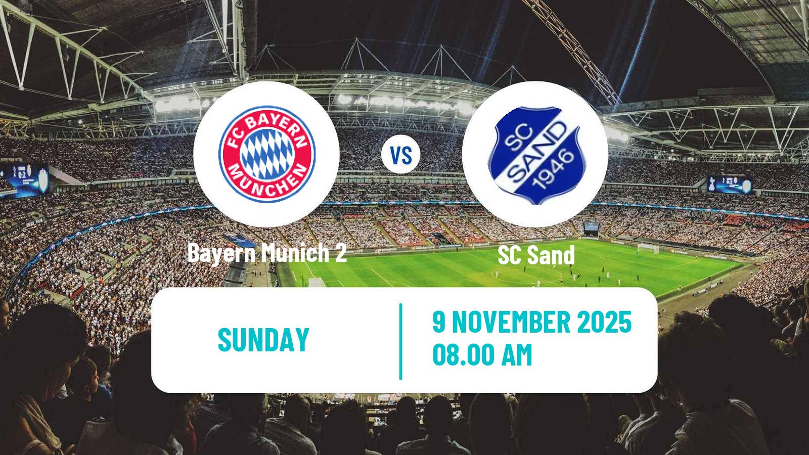Football German 2 Bundesliga Women Bayern Munich 2 - Sand