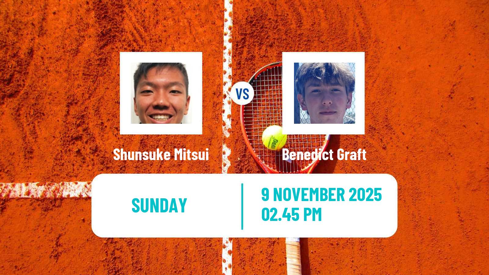 Tennis Champaign Challenger Men Shunsuke Mitsui - Benedict Graft