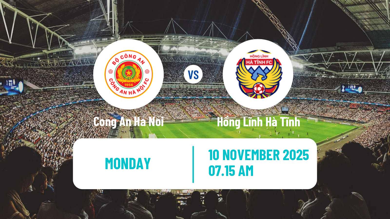 Football Vietnamese V League 1 Cong An Ha Noi - Hồng Lĩnh Hà Tĩnh