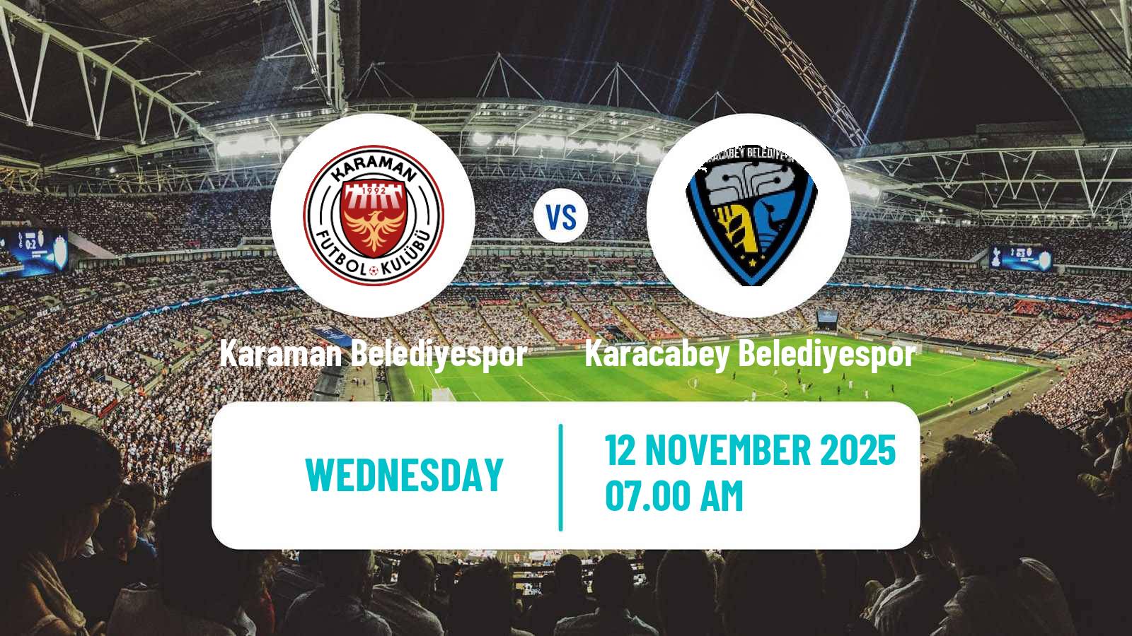 Football Turkish Second League White Group Karaman Belediyespor - Karacabey Belediyespor