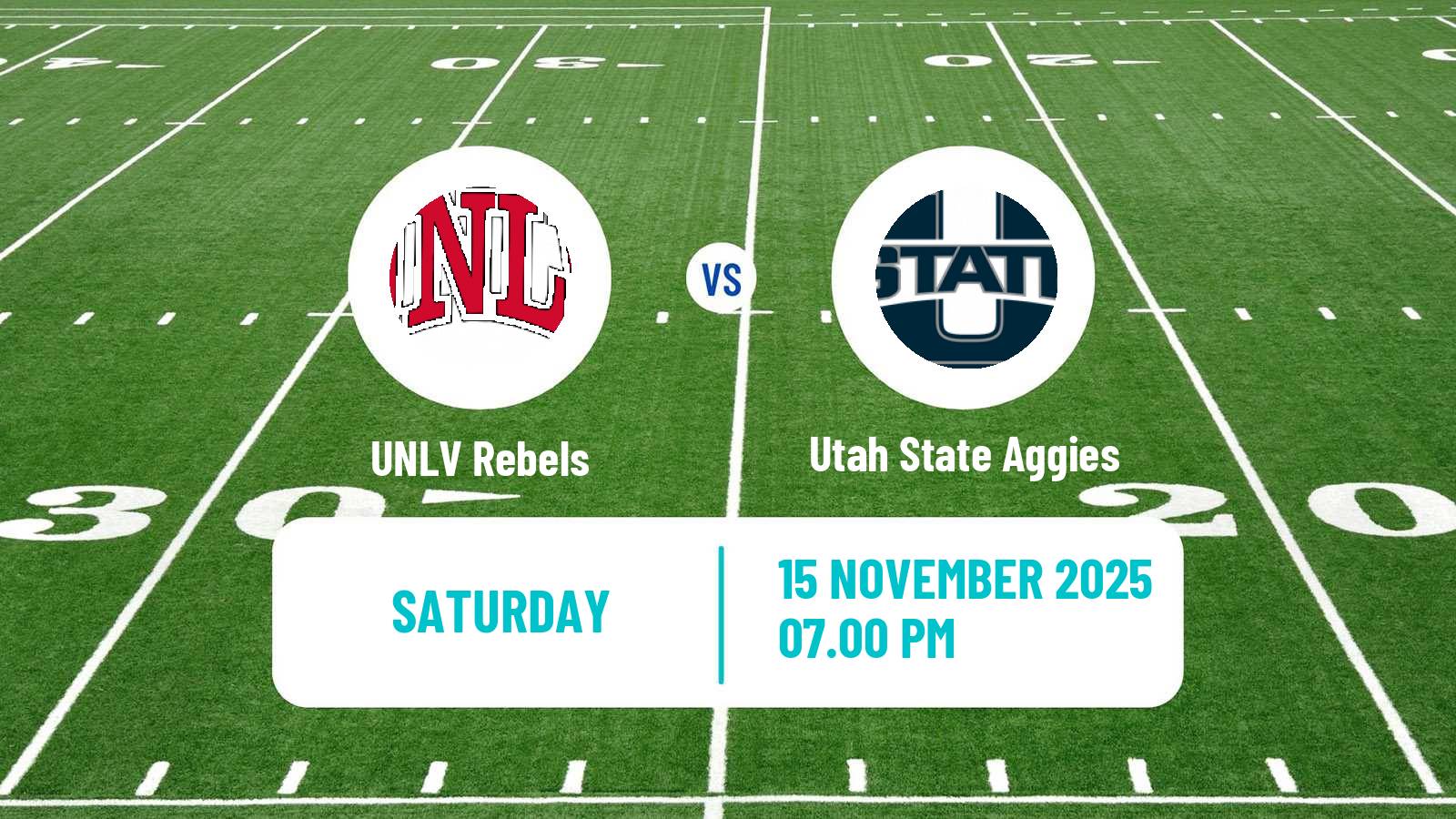 American football NCAA College Football UNLV Rebels - Utah State Aggies