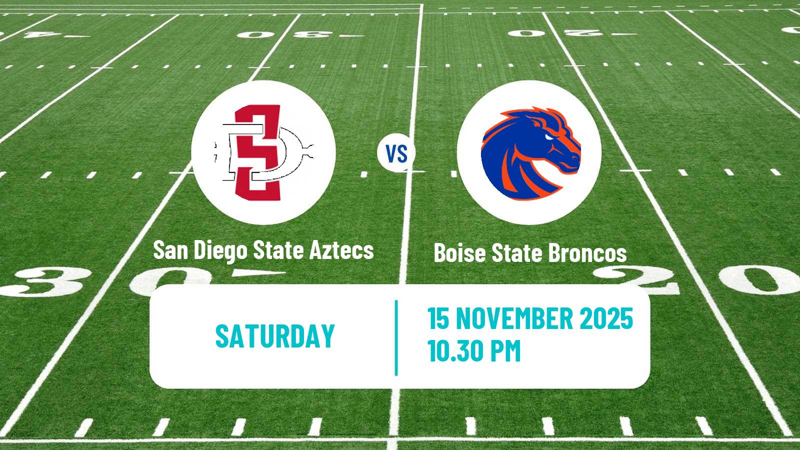 American football NCAA College Football San Diego State Aztecs - Boise State Broncos