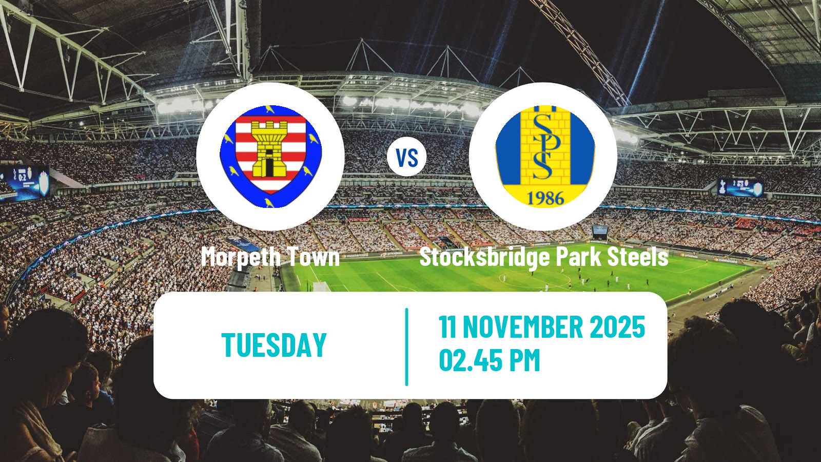 Football English NPL Premier Division Morpeth Town - Stocksbridge Park Steels
