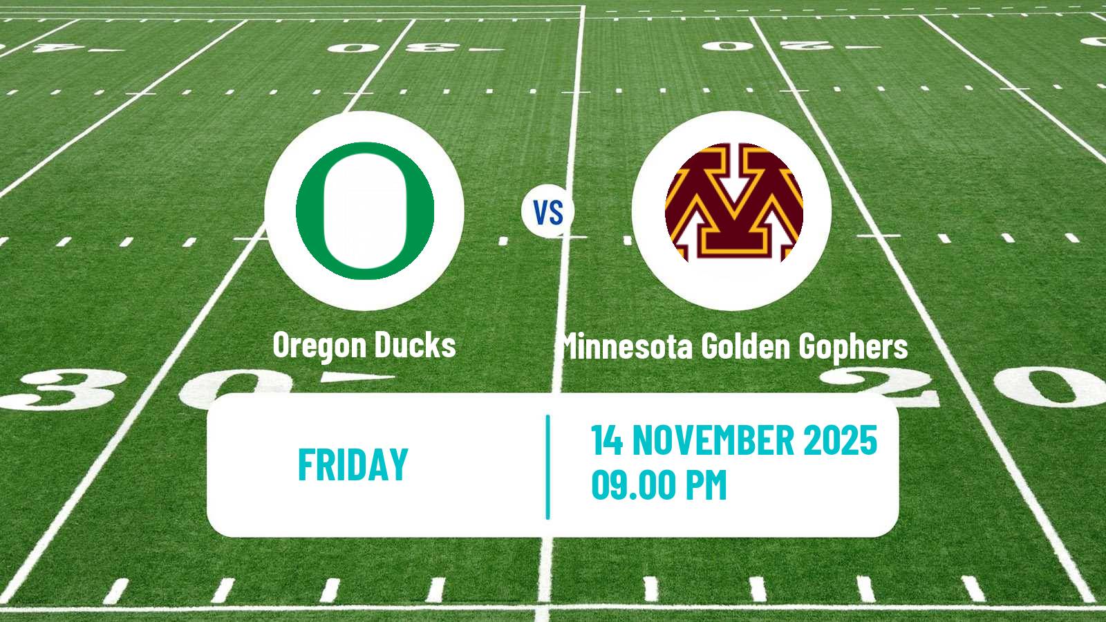 American football NCAA College Football Oregon Ducks - Minnesota Golden Gophers
