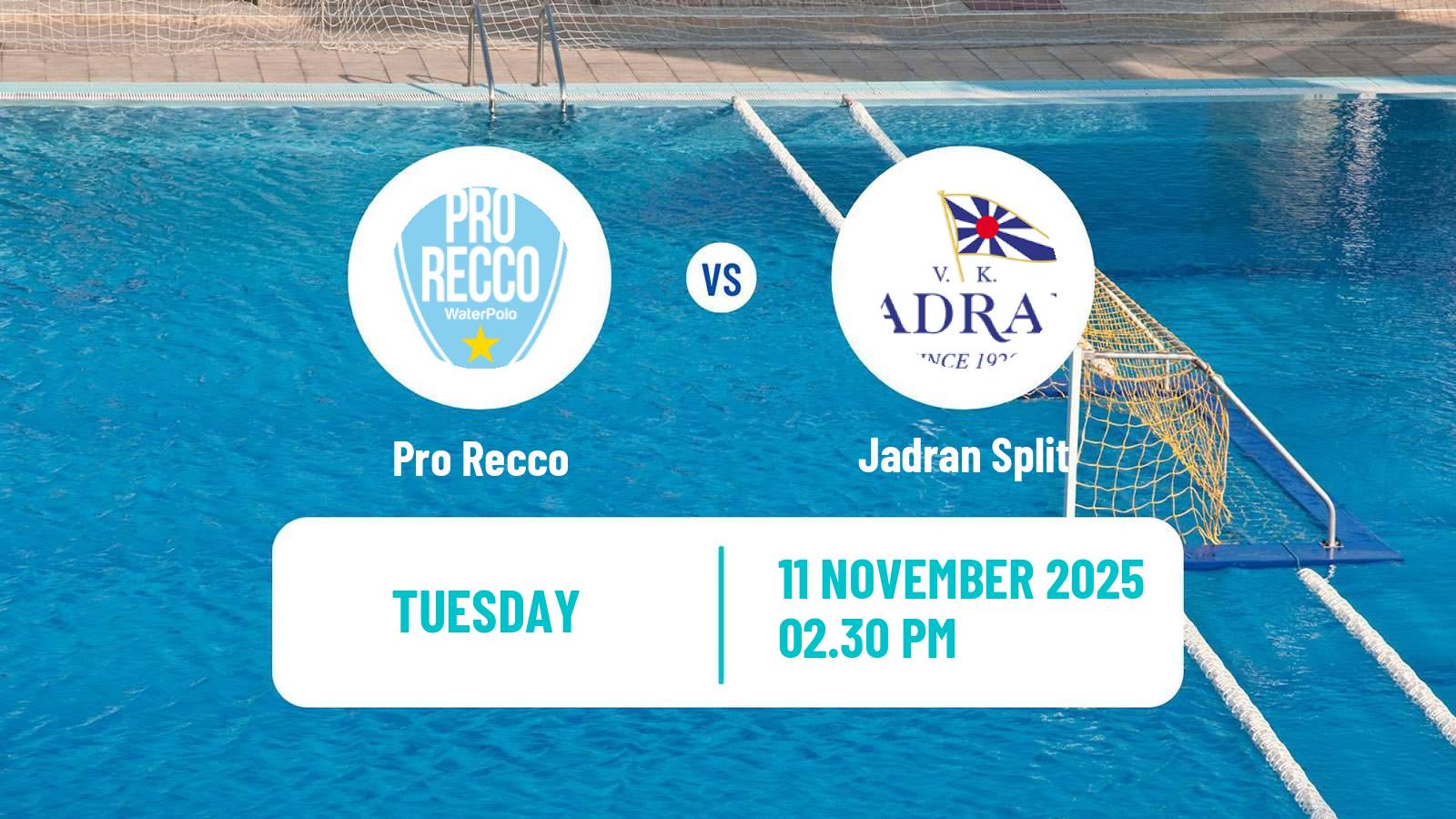 Water polo Champions League Water Polo Pro Recco - Jadran Split
