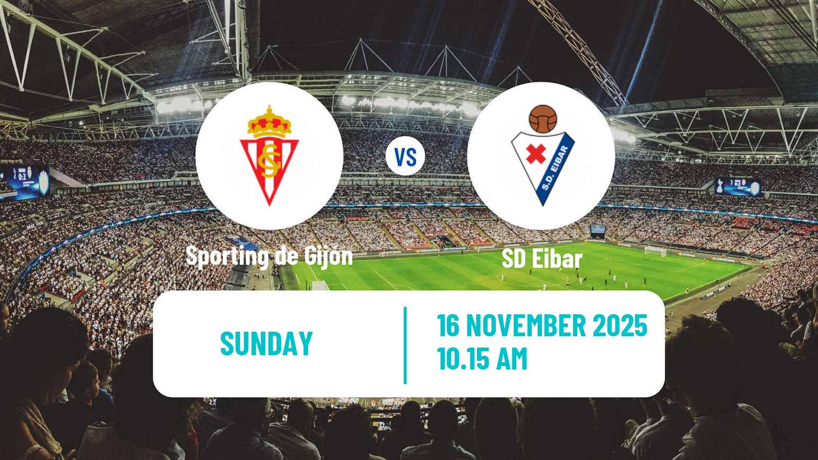 Football Spanish LaLiga2 Sporting de Gijón - Eibar