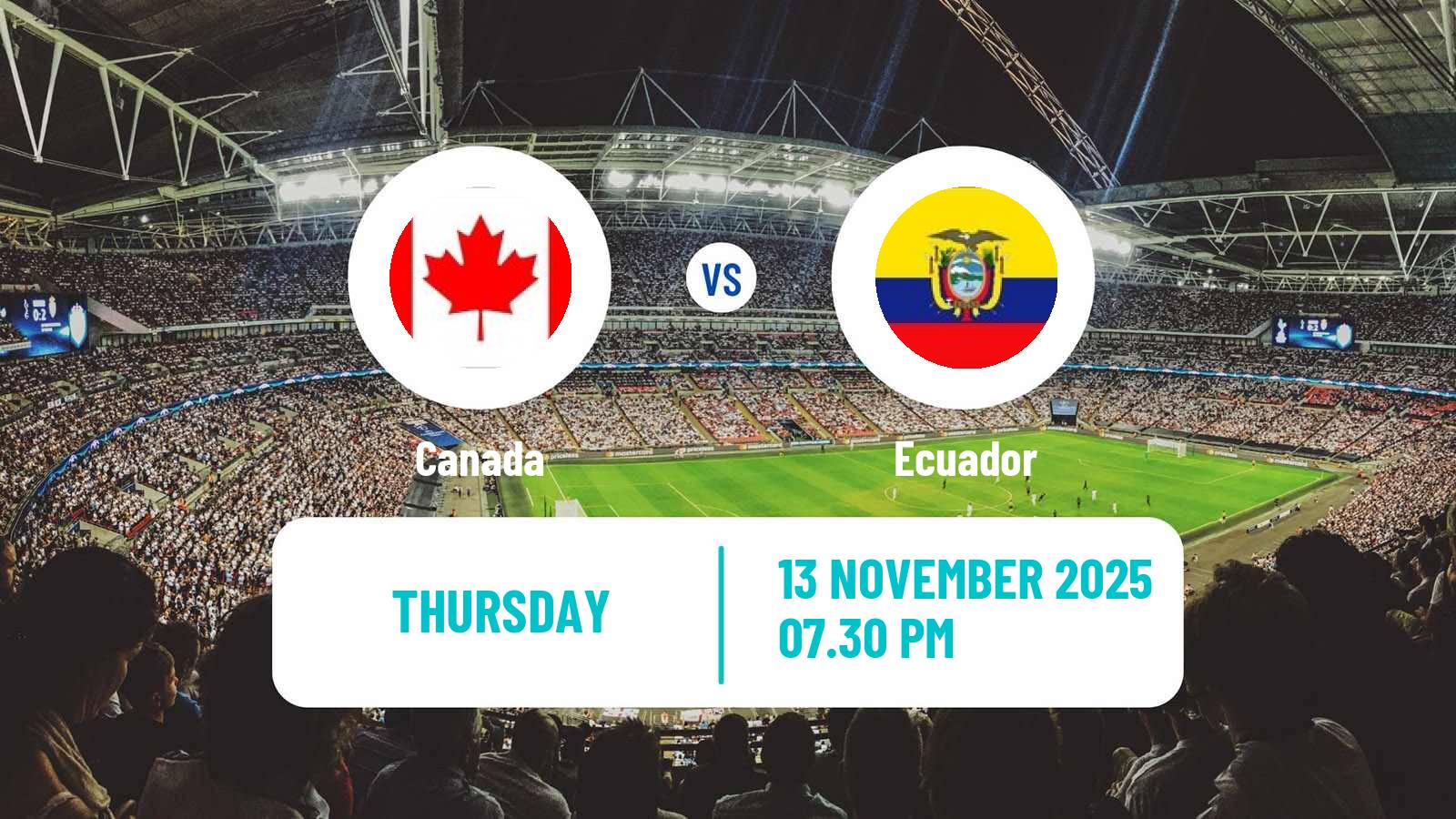 Football Friendly Canada - Ecuador