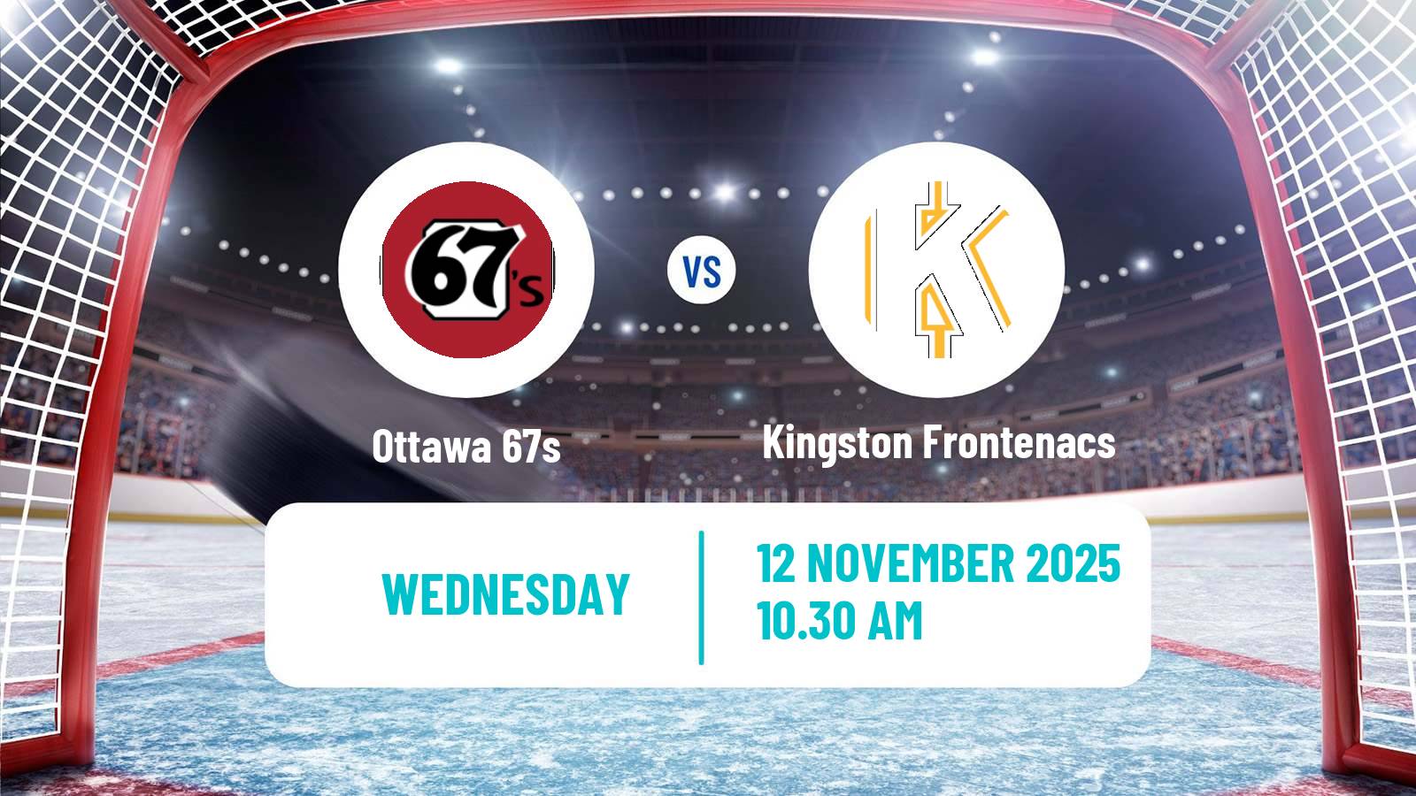 Hockey OHL Ottawa 67s - Kingston Frontenacs