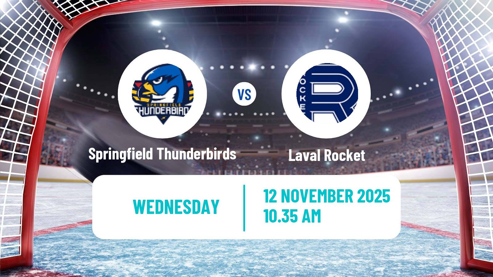 Hockey AHL Springfield Thunderbirds - Laval Rocket