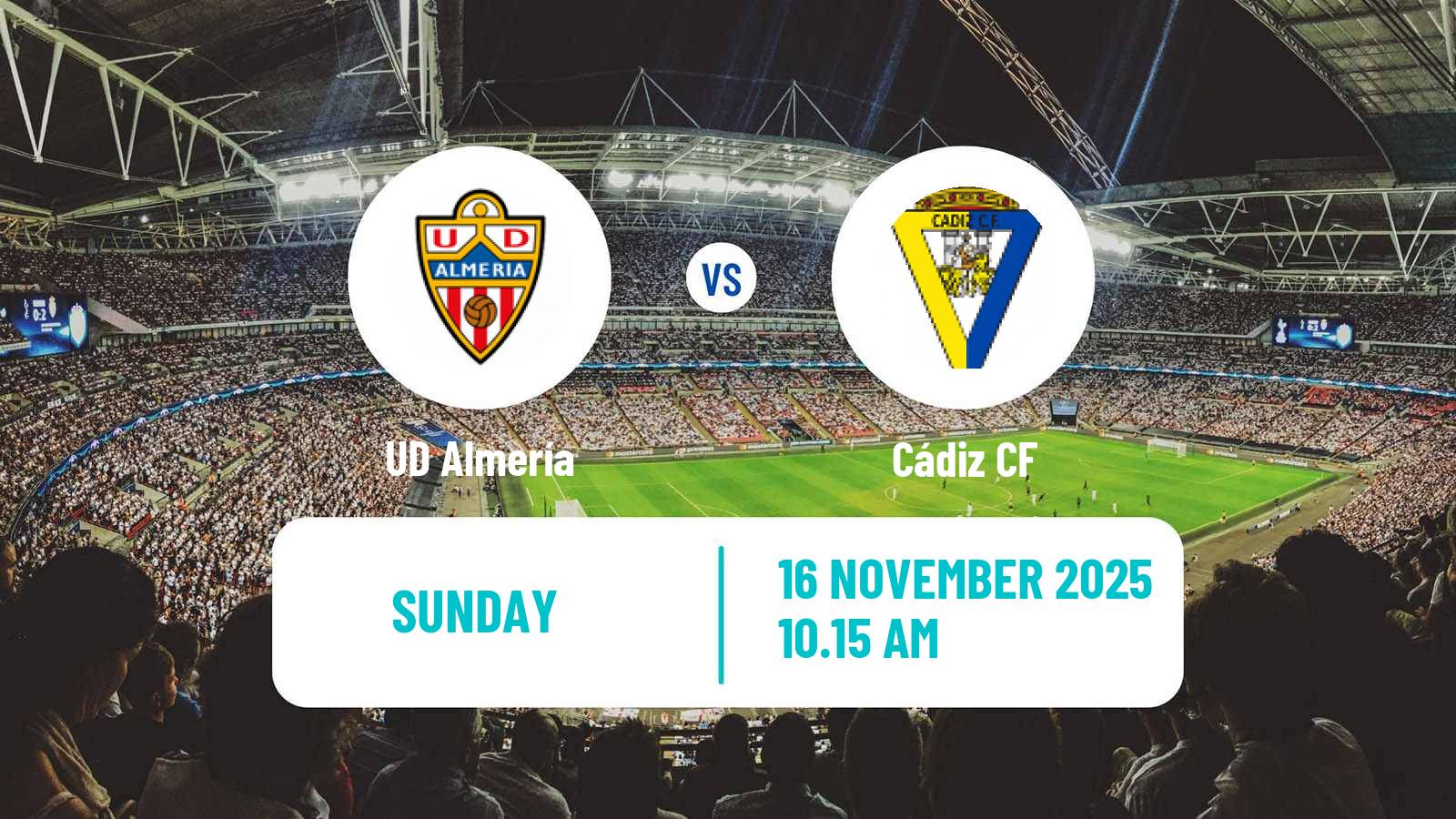Football Spanish LaLiga2 Almería - Cádiz