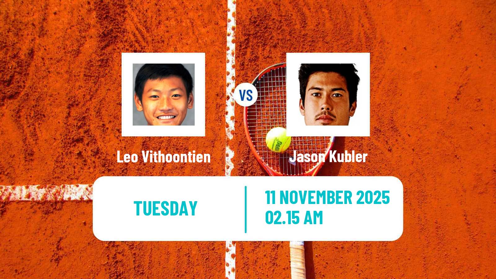 Tennis Brisbane 3 Challenger Men Leo Vithoontien - Jason Kubler