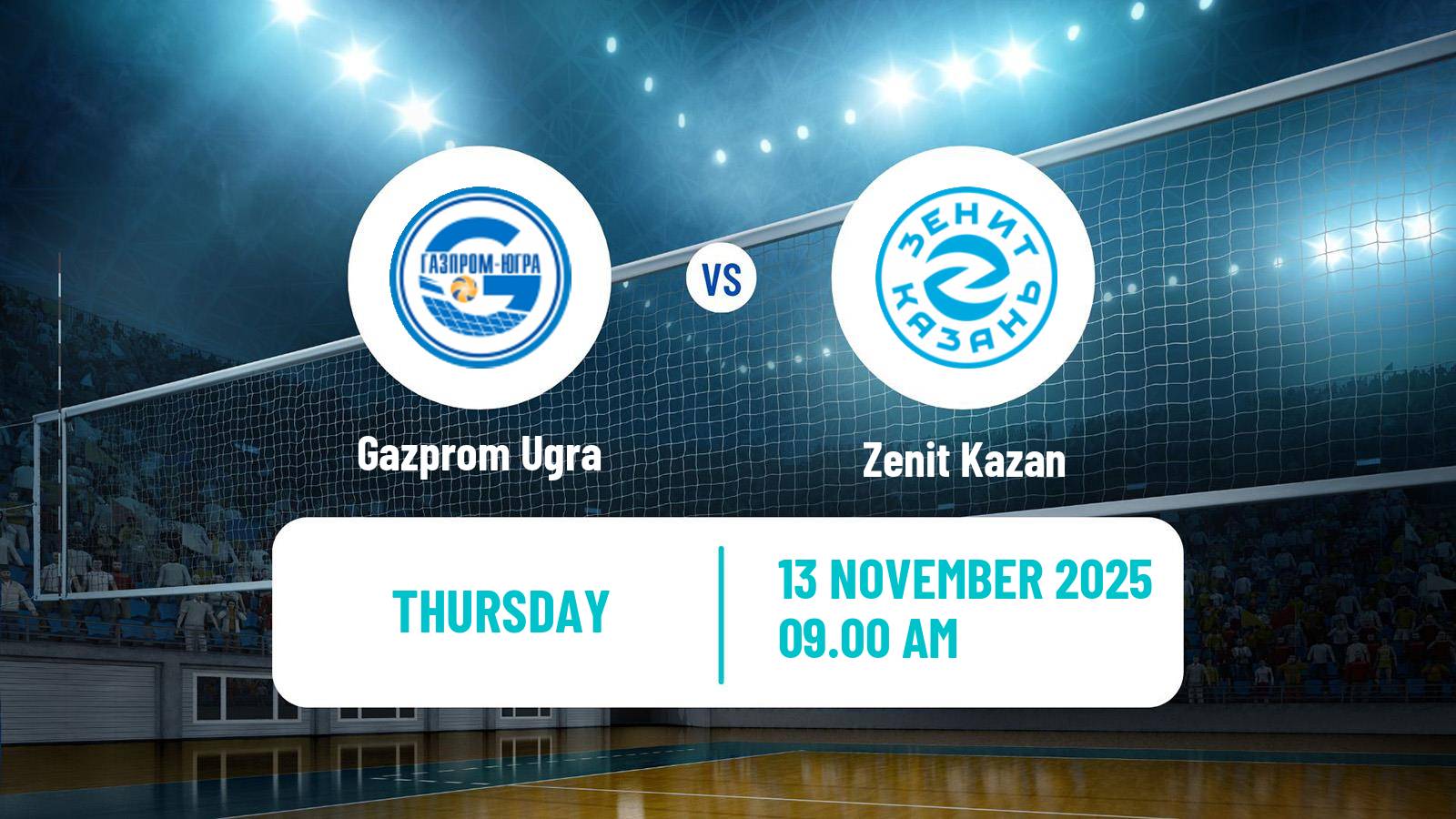 Volleyball Russian Super League Volleyball Gazprom Ugra - Zenit Kazan