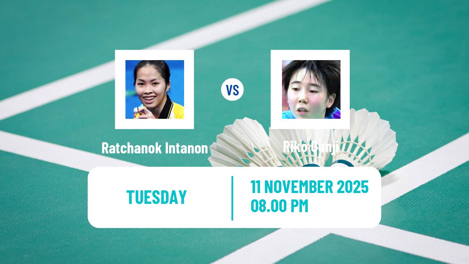 Badminton BWF World Tour Women Kumamoto Masters Ratchanok Intanon - Riko Gunji