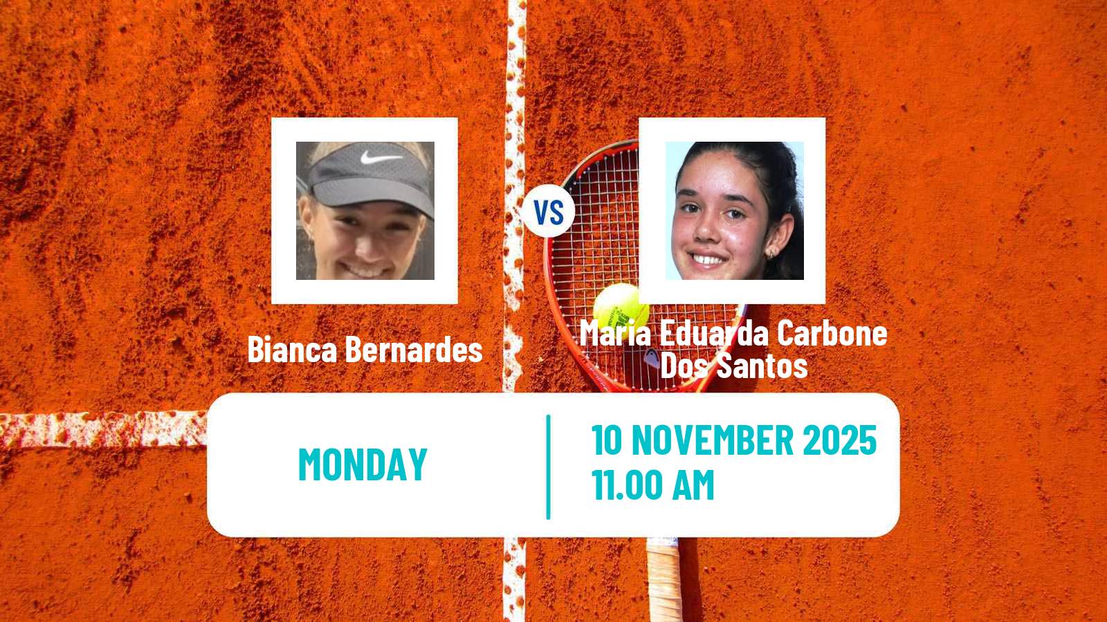 Tennis ITF W15 Criciuma Women Bianca Bernardes - Maria Eduarda Carbone Dos Santos