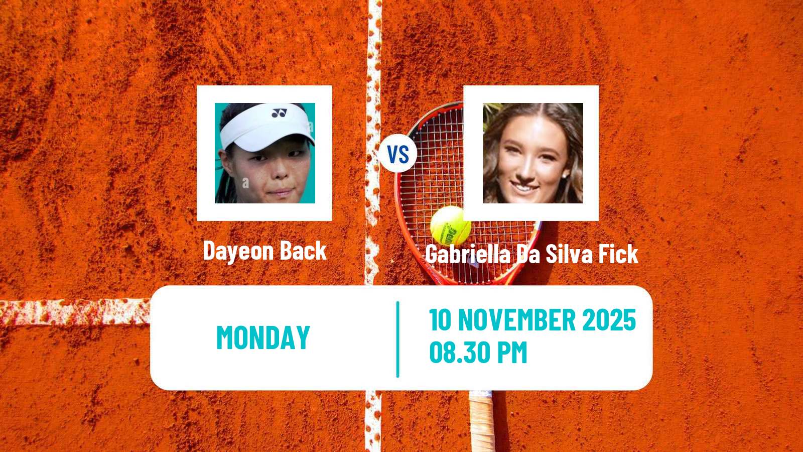 Tennis ITF W50 Brisbane Women Dayeon Back - Gabriella Da Silva Fick