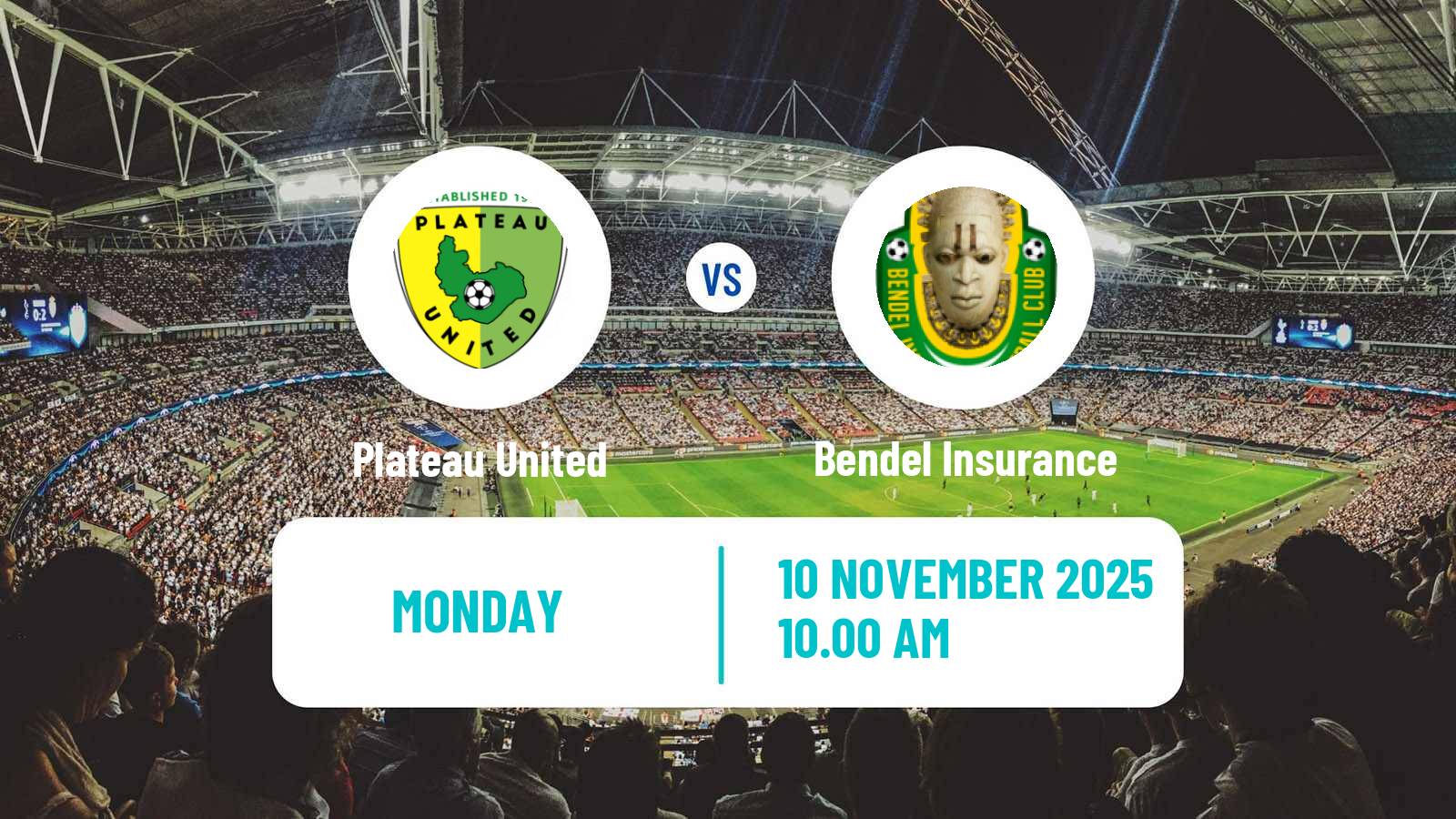 Football Nigerian Premier League Plateau United - Bendel Insurance