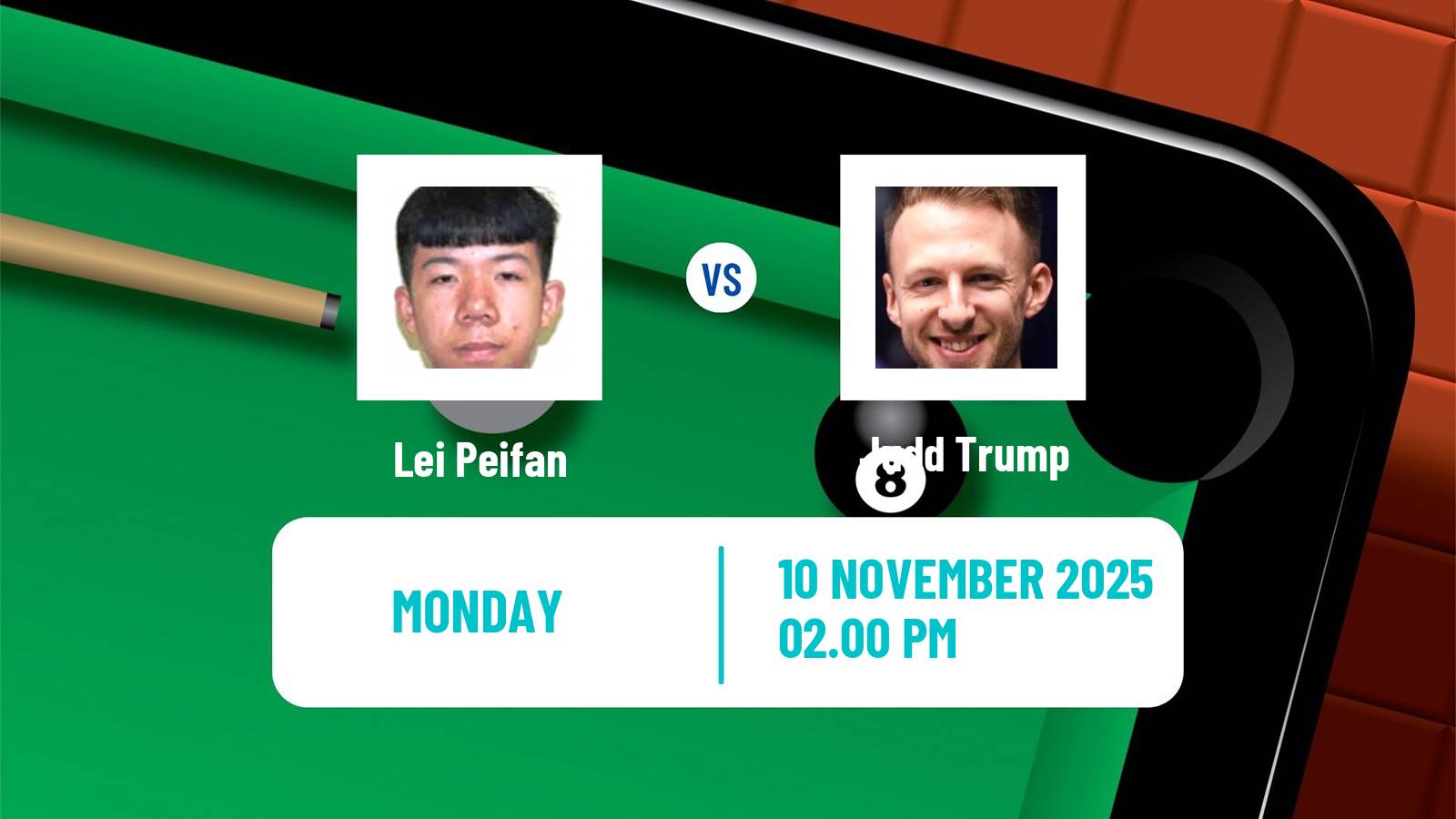 Snooker Champion Of Champions Lei Peifan - Judd Trump