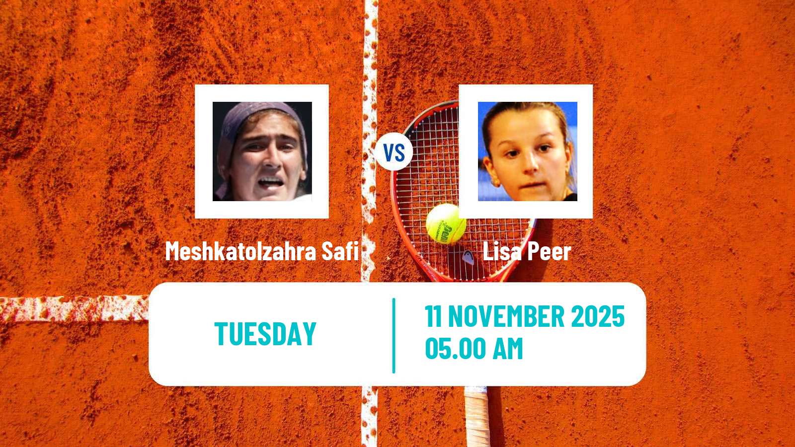 Tennis ITF W15 Solarino 3 Women Meshkatolzahra Safi - Lisa Peer