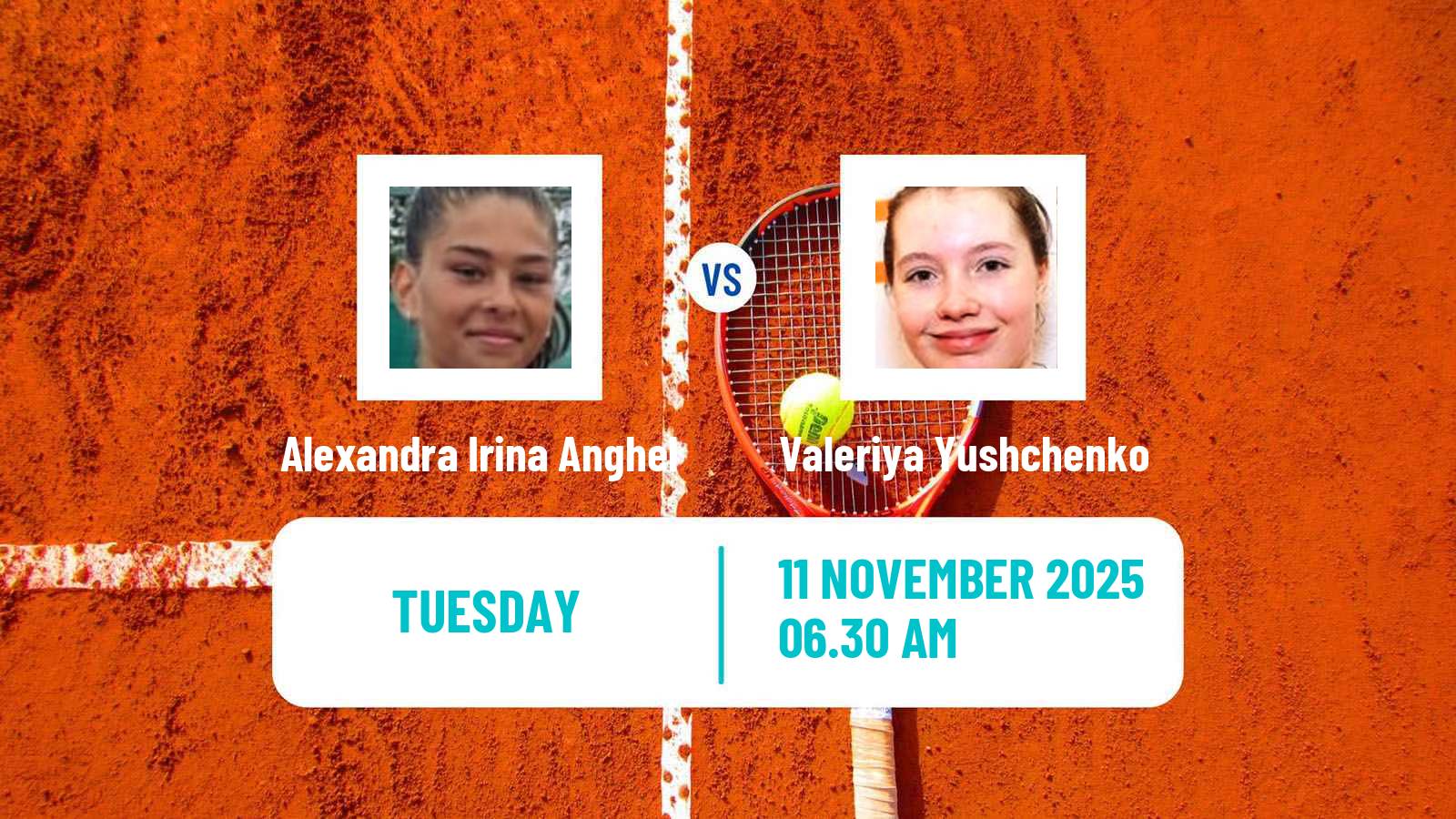 Tennis ITF W15 Antalya 14 Women Alexandra Irina Anghel - Valeriya Yushchenko