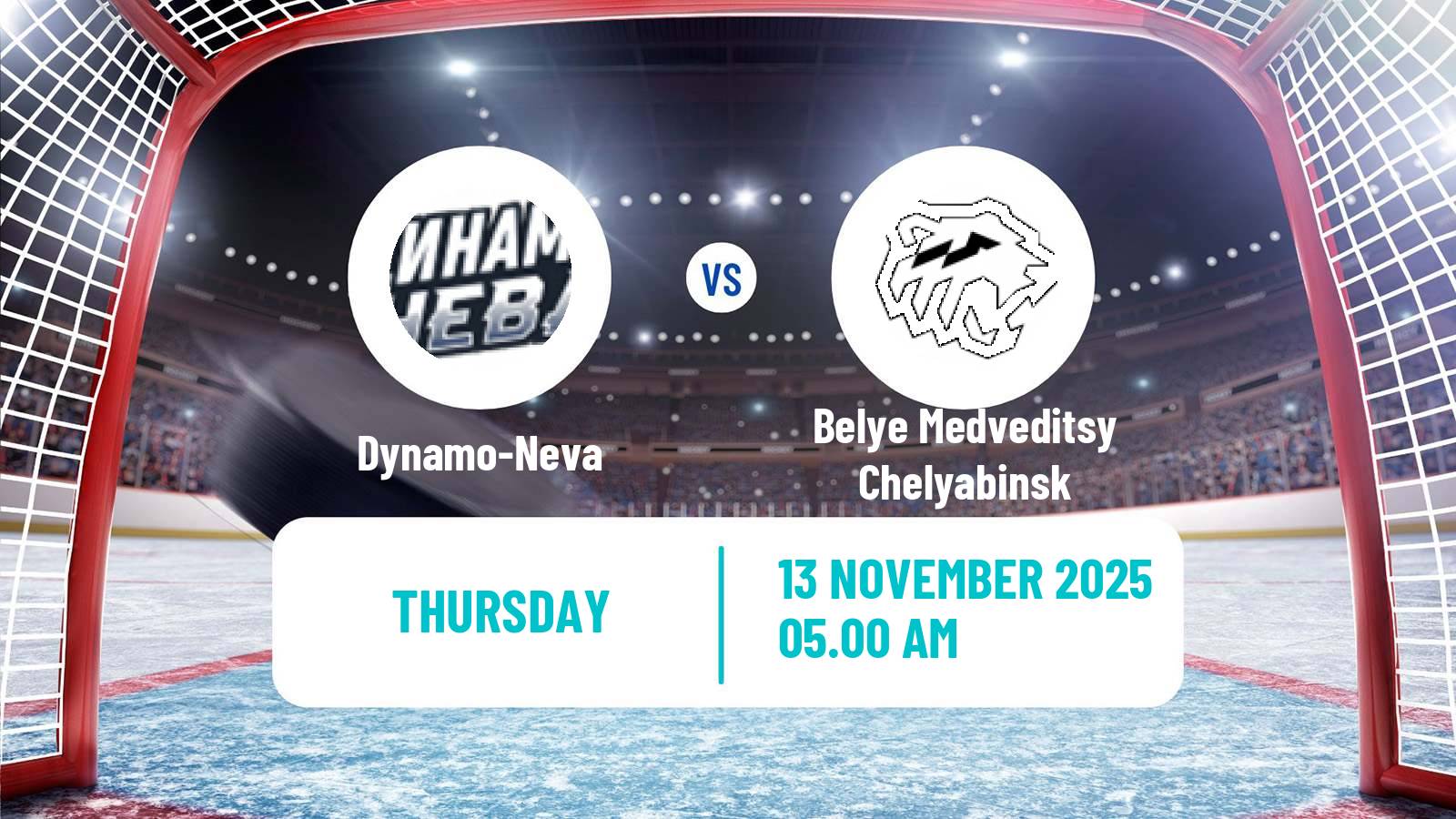 Hockey Russian WHL Dynamo-Neva - Belye Medveditsy Chelyabinsk