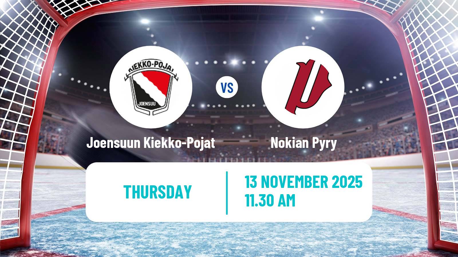 Hockey Finnish Mestis Joensuun Kiekko-Pojat - Nokian Pyry