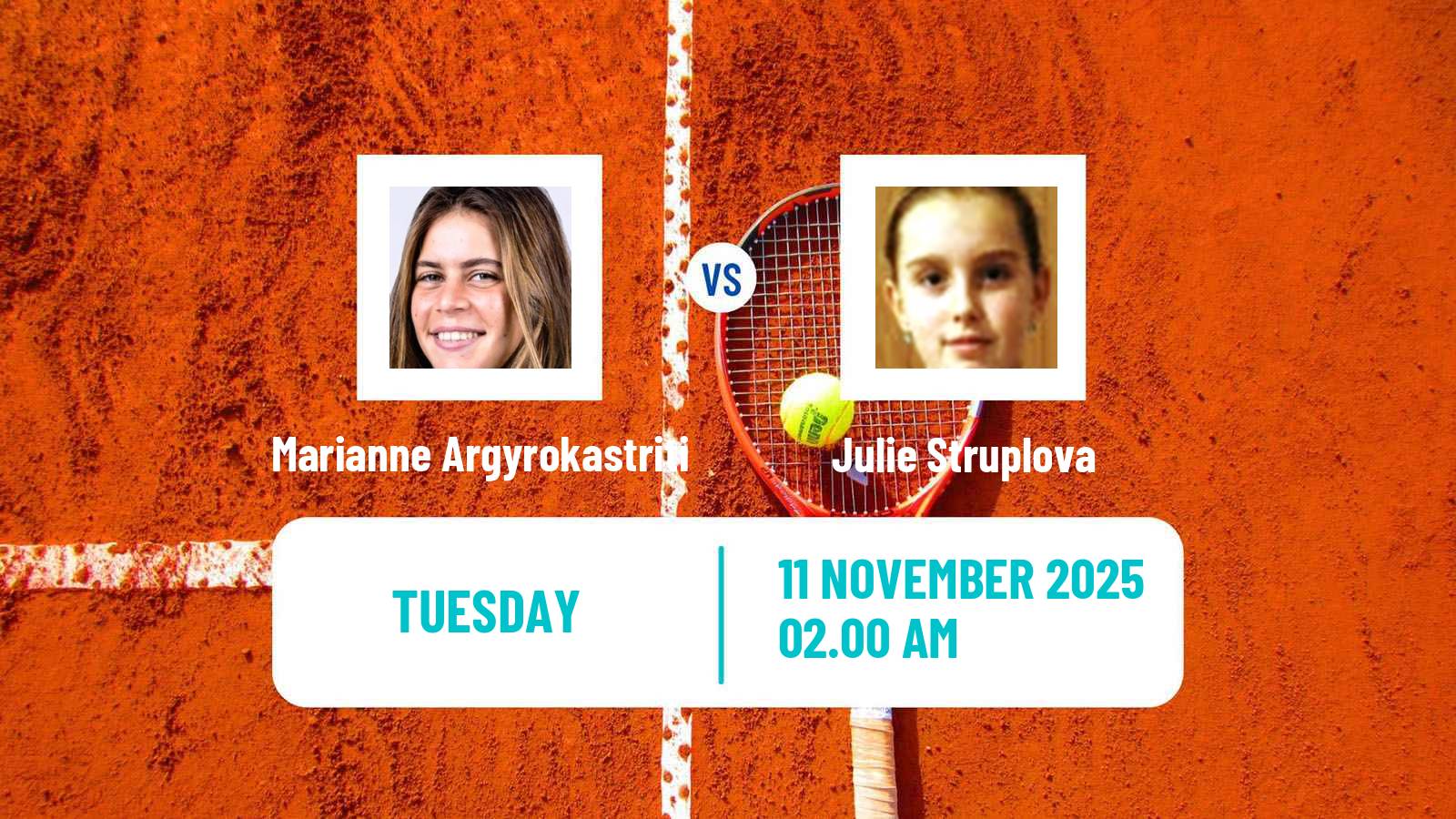 Tennis ITF W50 Heraklion 2 Women Marianne Argyrokastriti - Julie Struplova