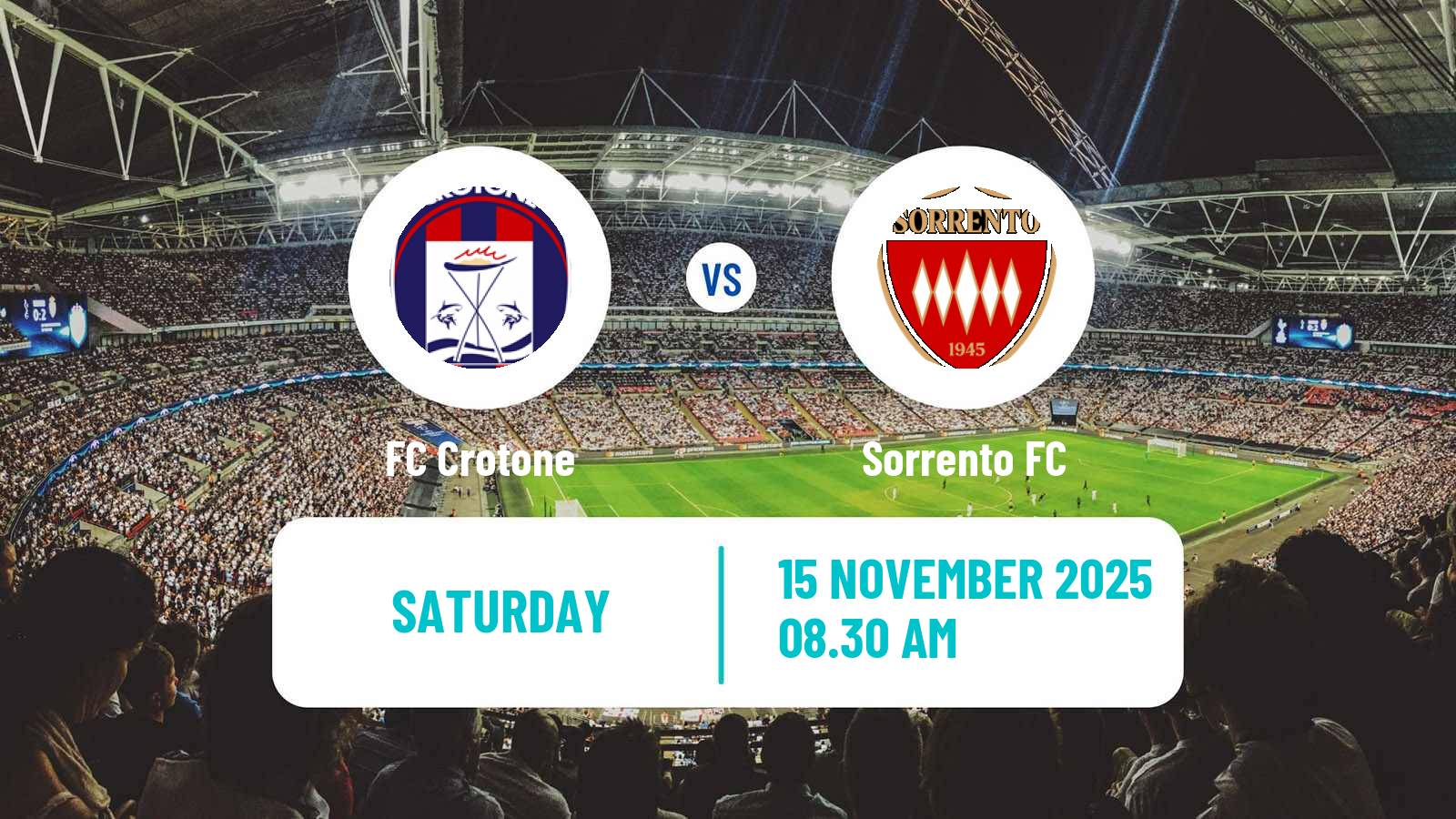 Football Italian Serie C Group C Crotone - Sorrento