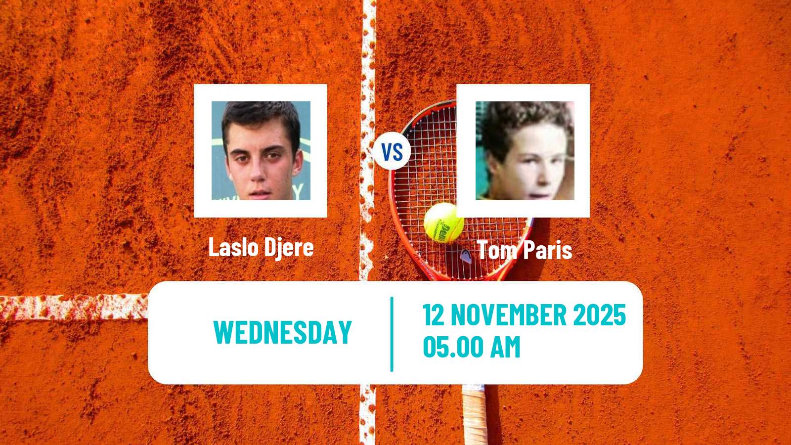 Tennis Lyon 2 Challenger Men Laslo Djere - Tom Paris