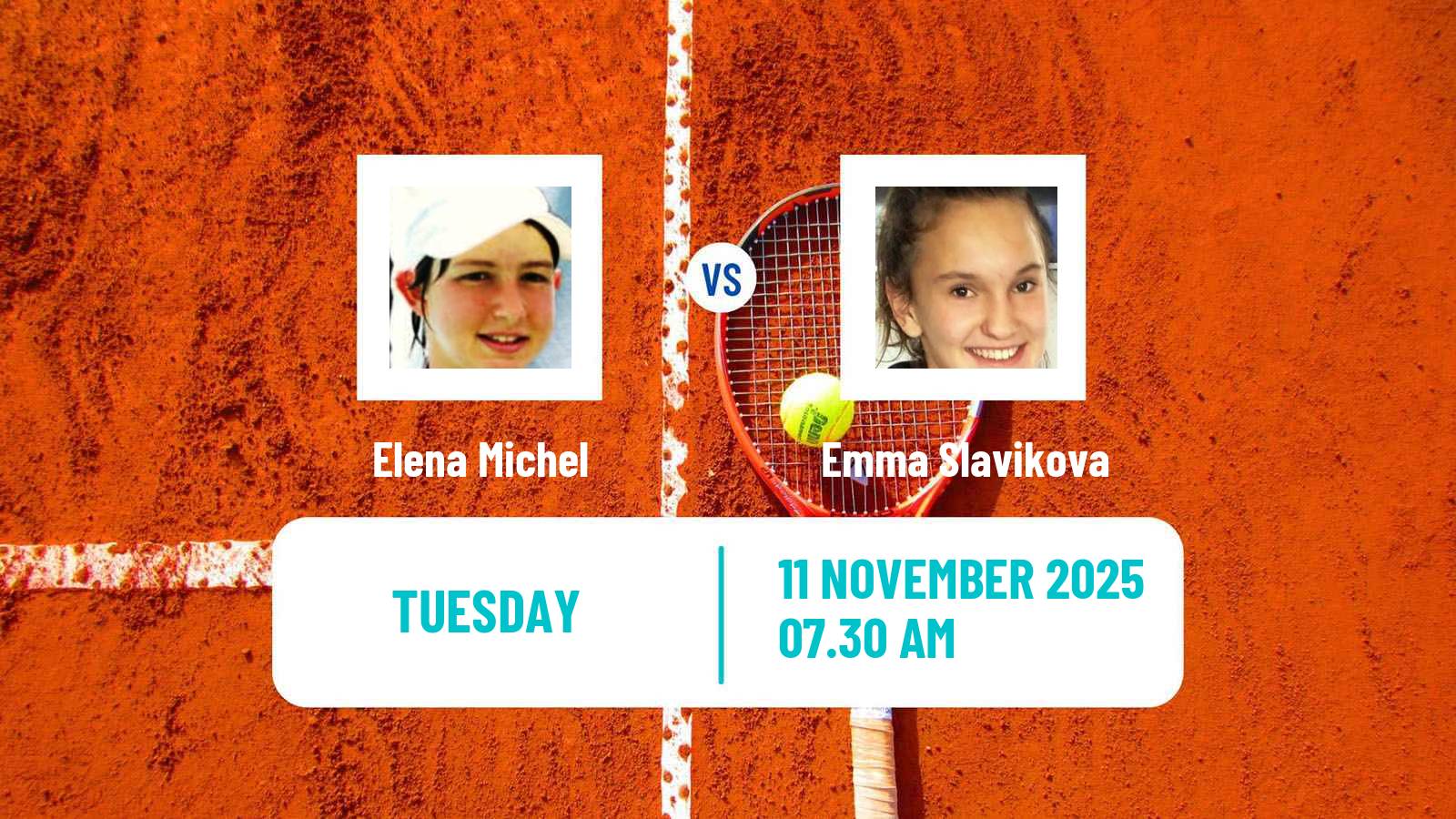Tennis ITF W15 Monastir 39 Women Elena Michel - Emma Slavikova