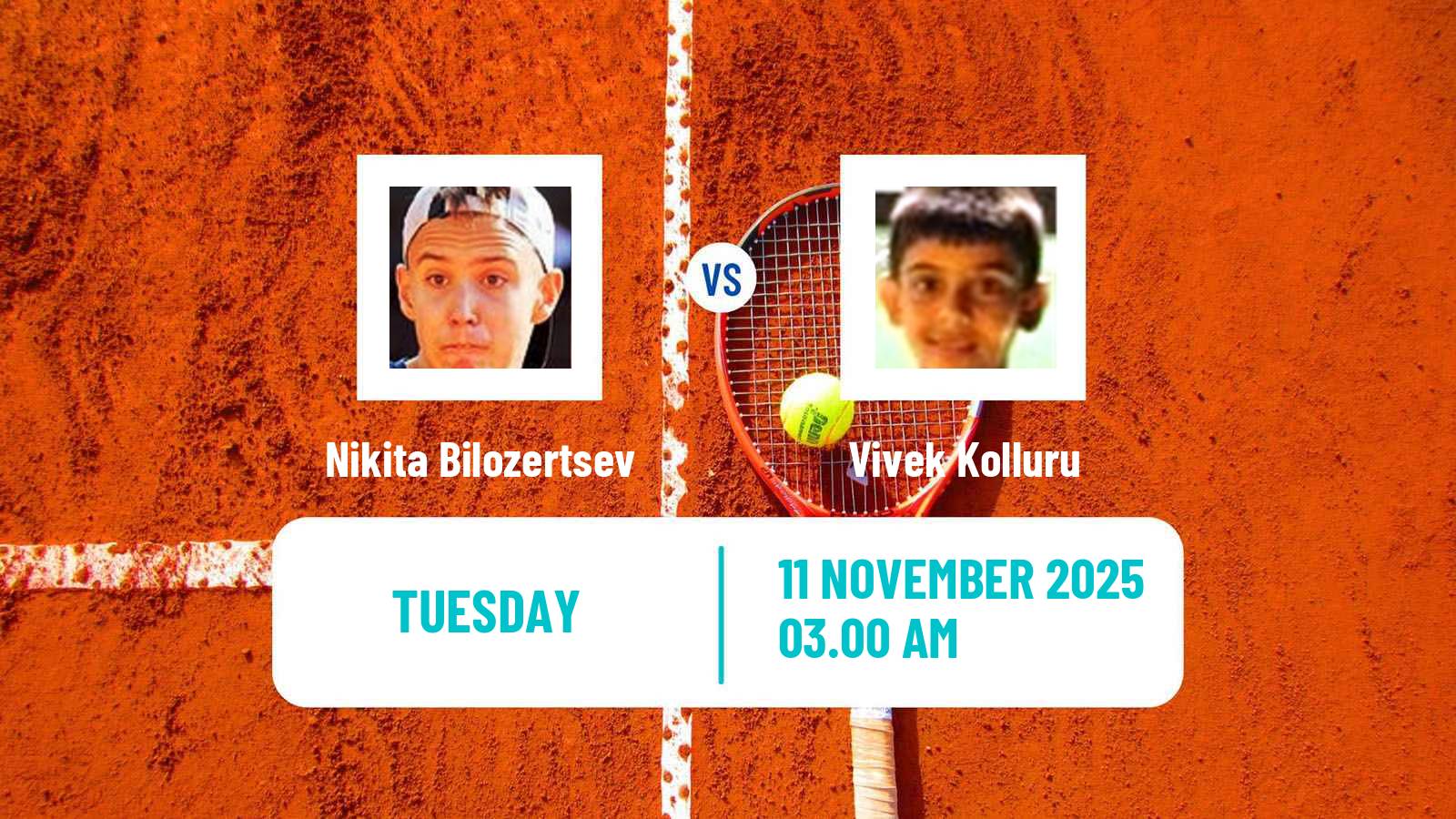 Tennis ITF M25 Manama Men Nikita Bilozertsev - Vivek Kolluru